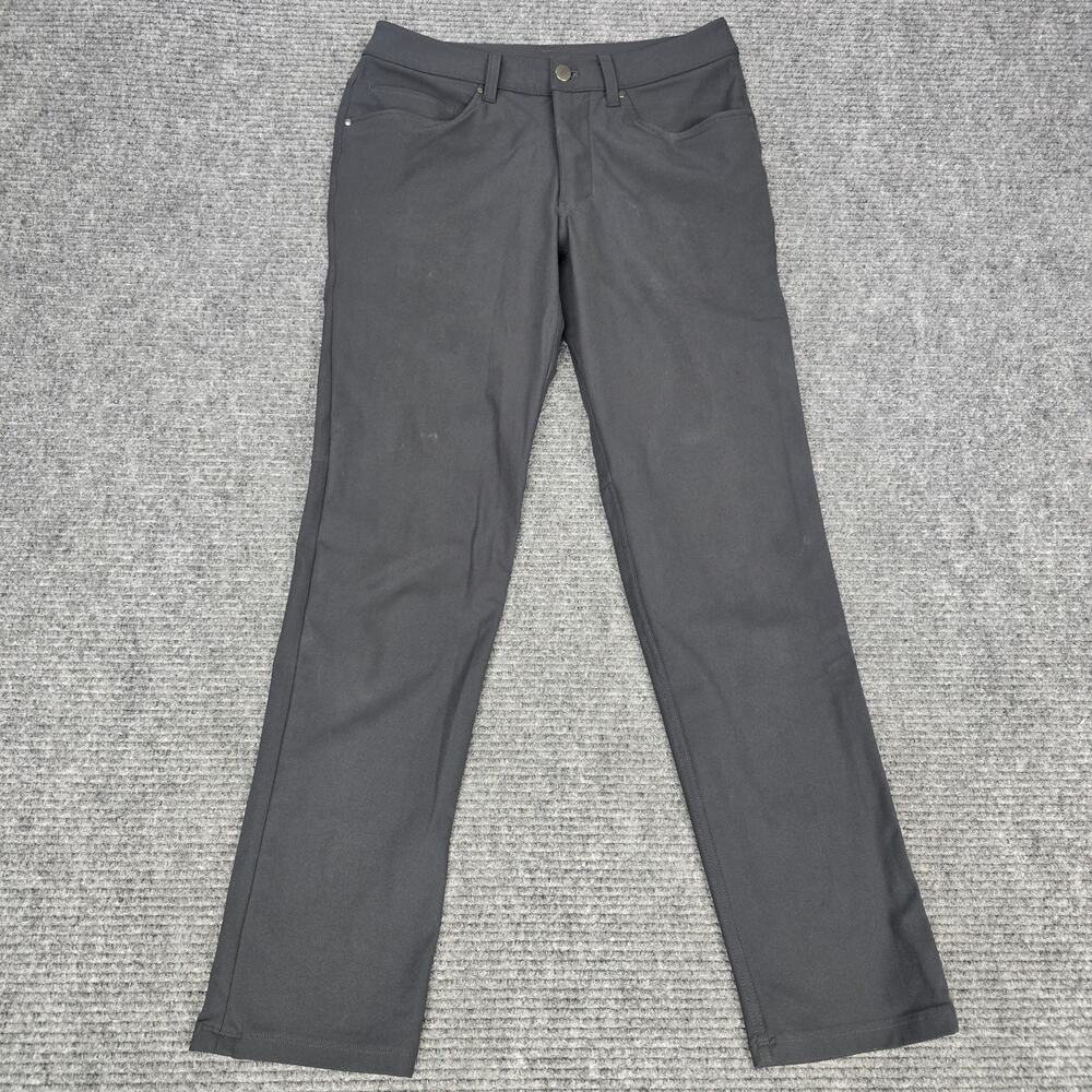 Lululemon ABC Classic Fit Pant Mens 28x30 Warpstreme Black LM5A43S